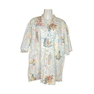 Bluewater Wear Tiki Aloha Hula Girl Shirt Mens xl